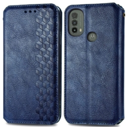 Puhelinkuoret Moto E40 / E30 / E20 Kotelot Flip Diamond Texture Leather Effect