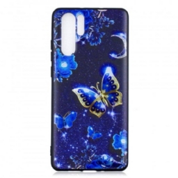 Kuori Huawei P30 Pro Golden Butterfly