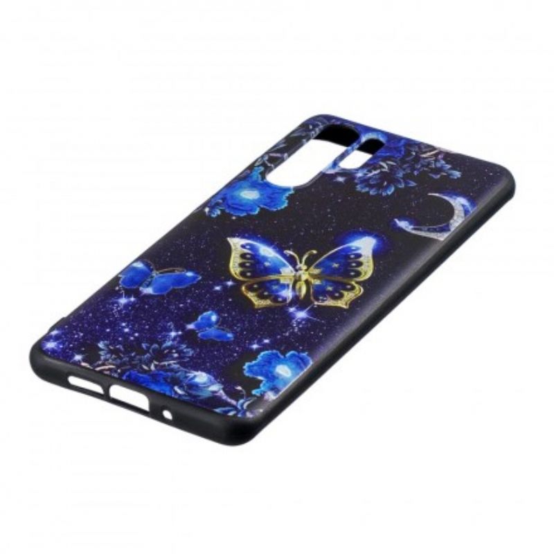 Kuori Huawei P30 Pro Golden Butterfly