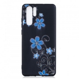 Kuori Huawei P30 Pro Siniset Kukat