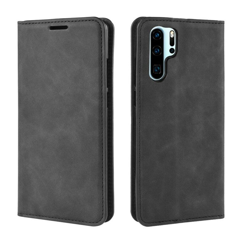 Puhelinkuoret Huawei P30 Pro Kotelot Flip Chic Leather Effect