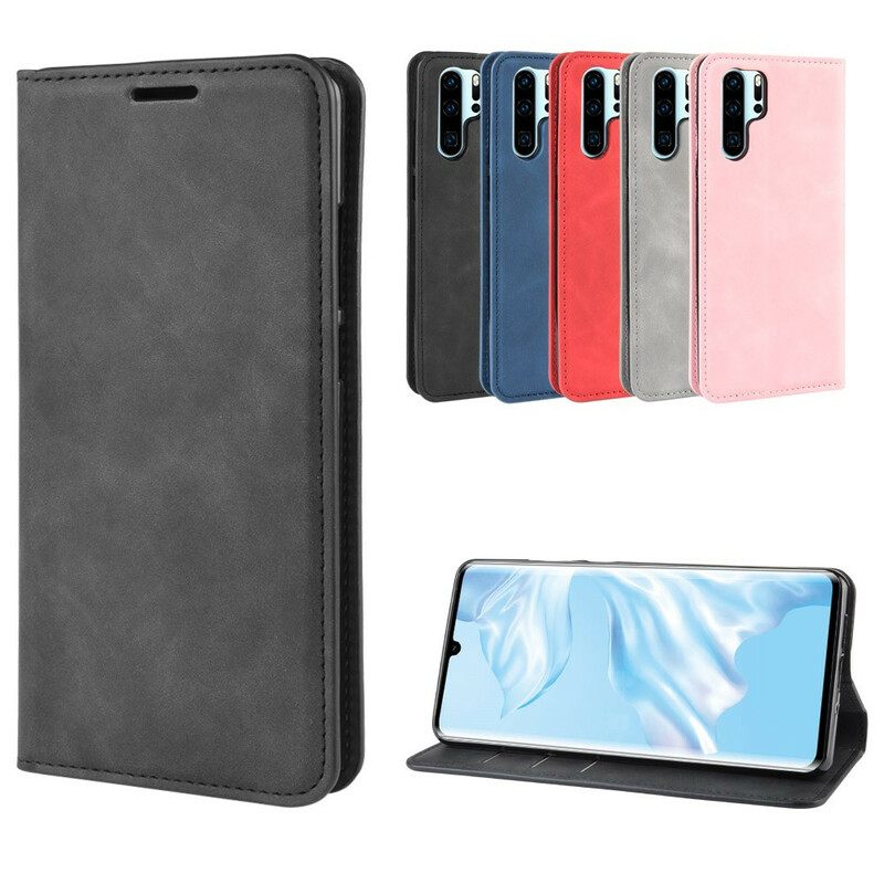 Puhelinkuoret Huawei P30 Pro Kotelot Flip Chic Leather Effect