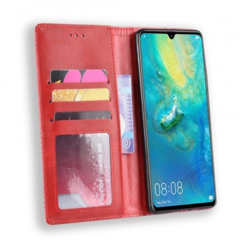 Puhelinkuoret Huawei P30 Pro Kotelot Flip Tyylitelty Vintage-nahkaefekti