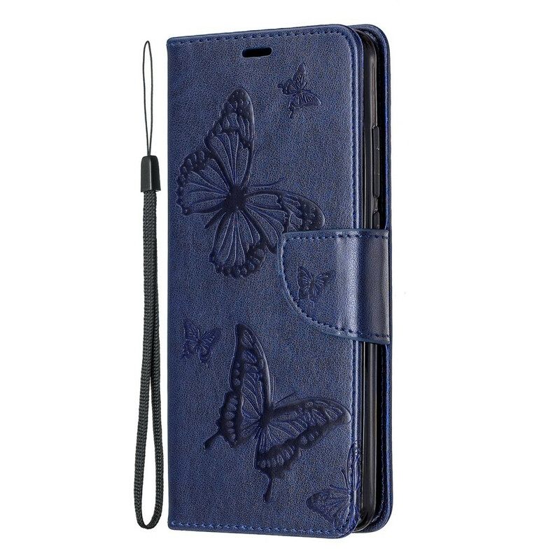 Kotelot Xiaomi Mi 9T / Mi 9T Pro Suojaketju Kuori Butterflies Painettu Hihna