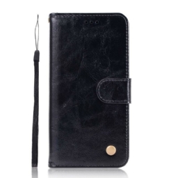 Kotelot Xiaomi Mi 9T / Mi 9T Pro Suojaketju Kuori Vintage Leather Effect Strappy