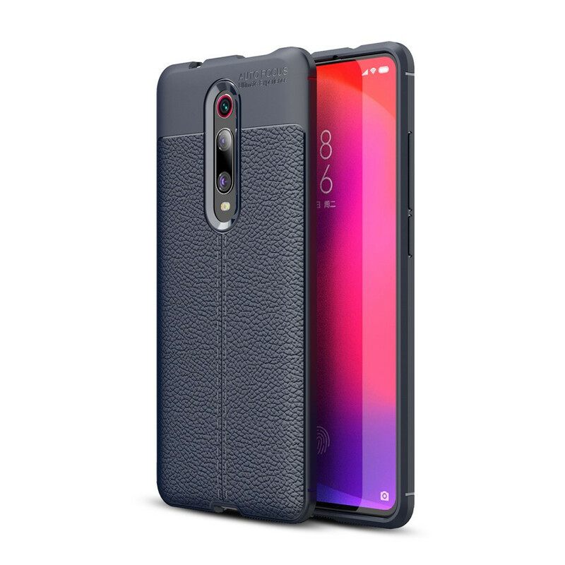 Kuori Xiaomi Mi 9T / Mi 9T Pro Double Line Litchi Leather Effect