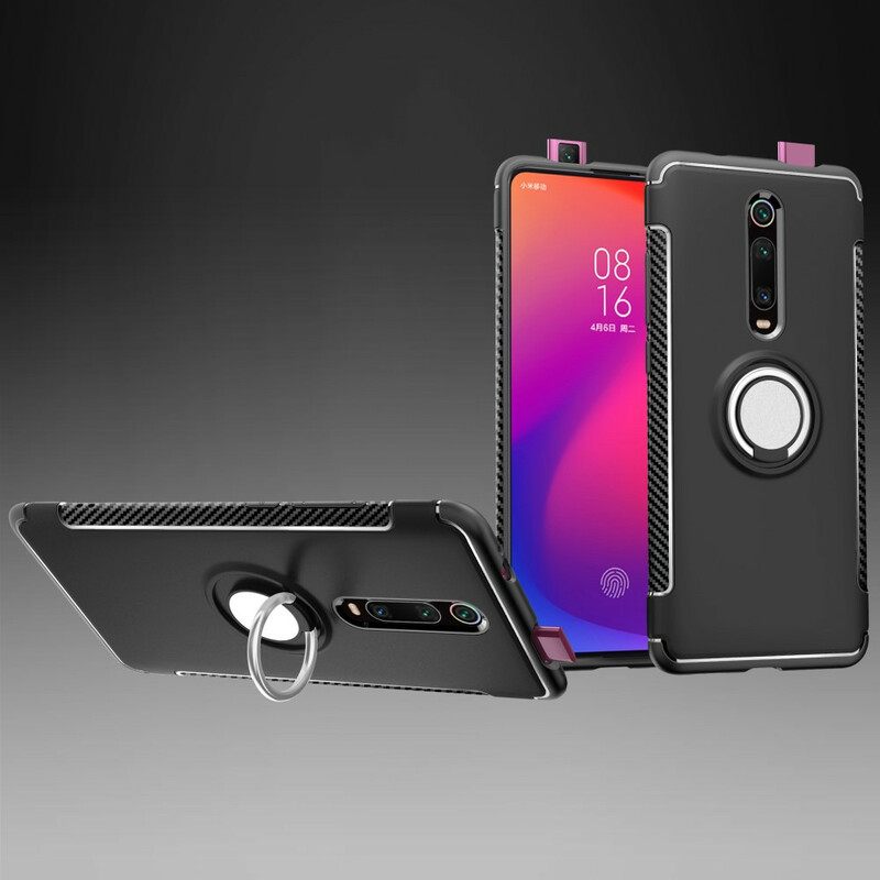 Kuori Xiaomi Mi 9T / Mi 9T Pro Hiilikuitumagneettinen Rengas