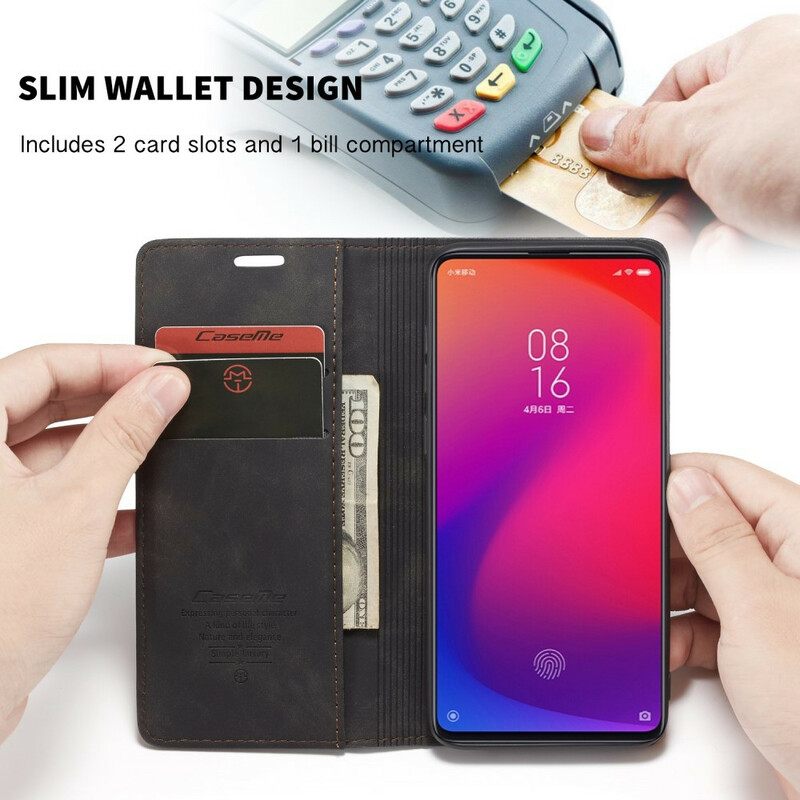 Puhelinkuoret Xiaomi Mi 9T / Mi 9T Pro Kotelot Flip Caseme Keinonahka