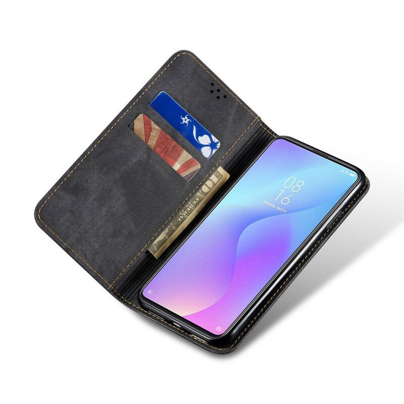 Puhelinkuoret Xiaomi Mi 9T / Mi 9T Pro Kotelot Flip Denim Kangas