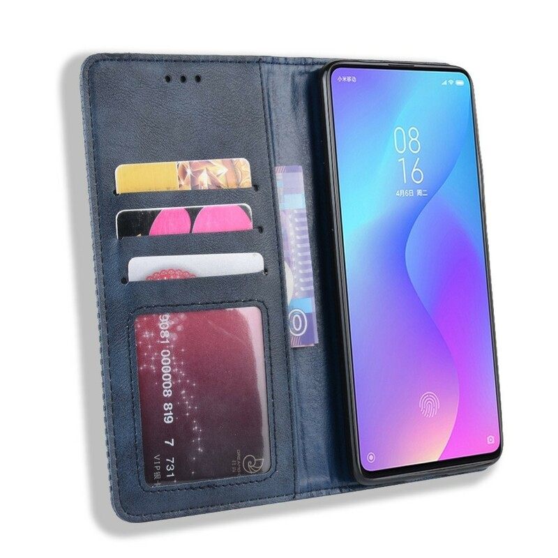 Puhelinkuoret Xiaomi Mi 9T / Mi 9T Pro Kotelot Flip Tyylitelty Keinonahka