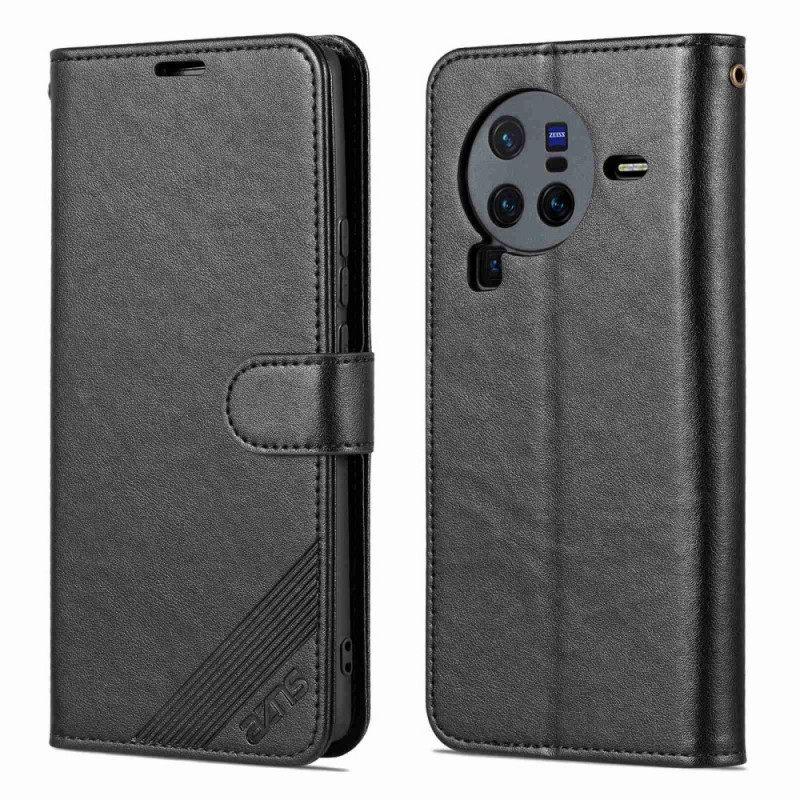 Kotelot Vivo X80 Pro Faux Leather Azns