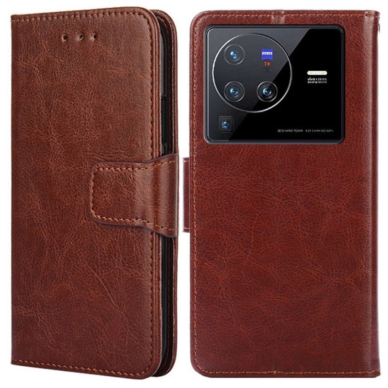 Kotelot Vivo X80 Pro Vintage Leather Style