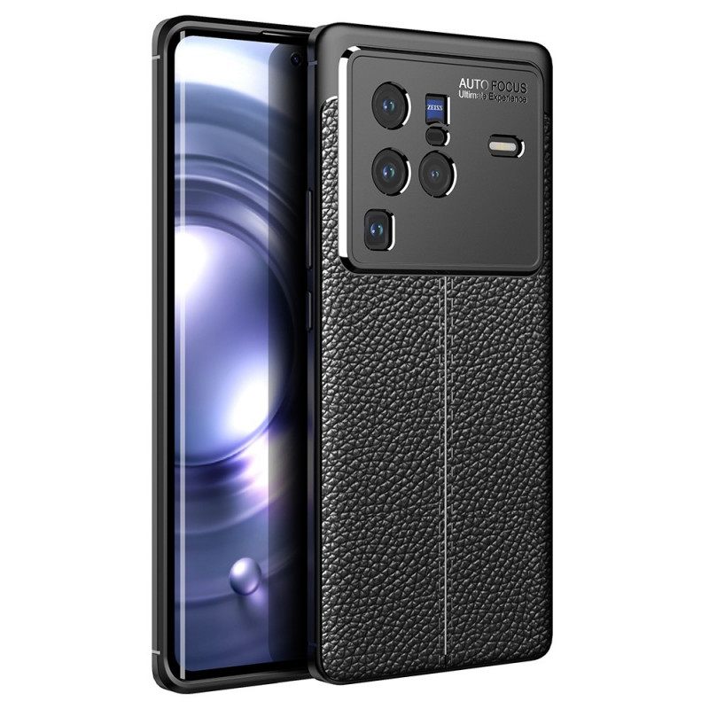 Kuori Vivo X80 Pro Double Line Litchi Leather Effect