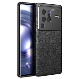 Kuori Vivo X80 Pro Double Line Litchi Leather Effect