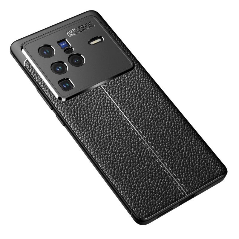 Kuori Vivo X80 Pro Double Line Litchi Leather Effect