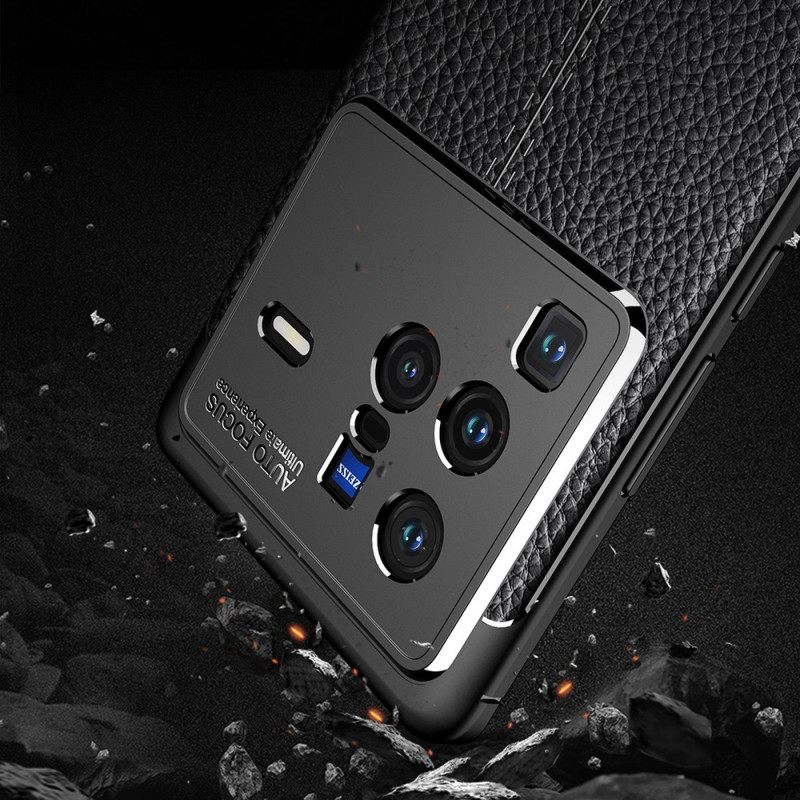 Kuori Vivo X80 Pro Double Line Litchi Leather Effect