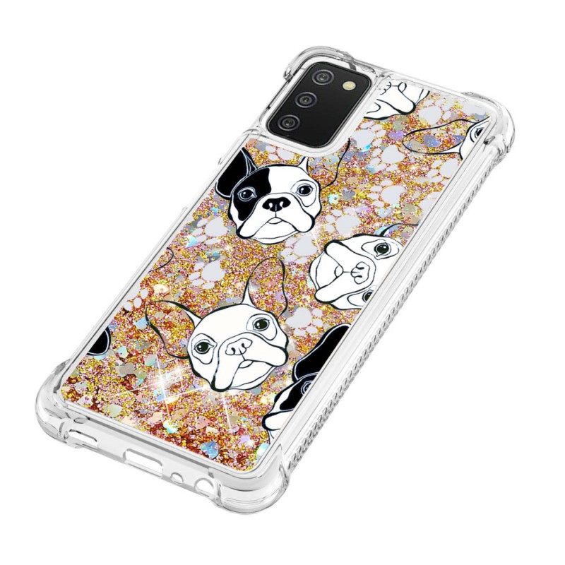 Case Samsung Galaxy A03s Mr Dog Glitter