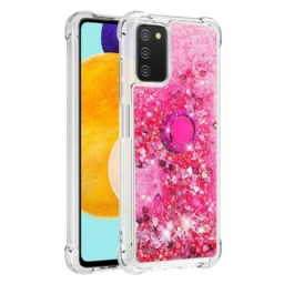 Case Samsung Galaxy A03s Paljetteja Rengastuella