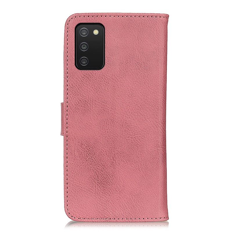 Flip Case Samsung Galaxy A03s Keinonahka Khazneh