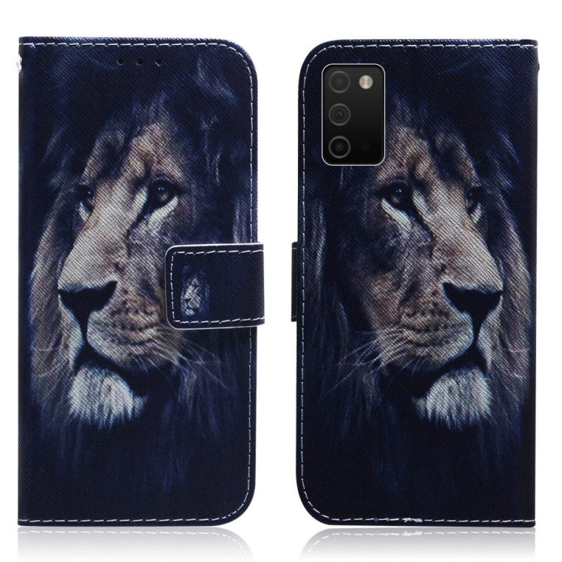 Kotelot Samsung Galaxy A03s Dreaming Lion