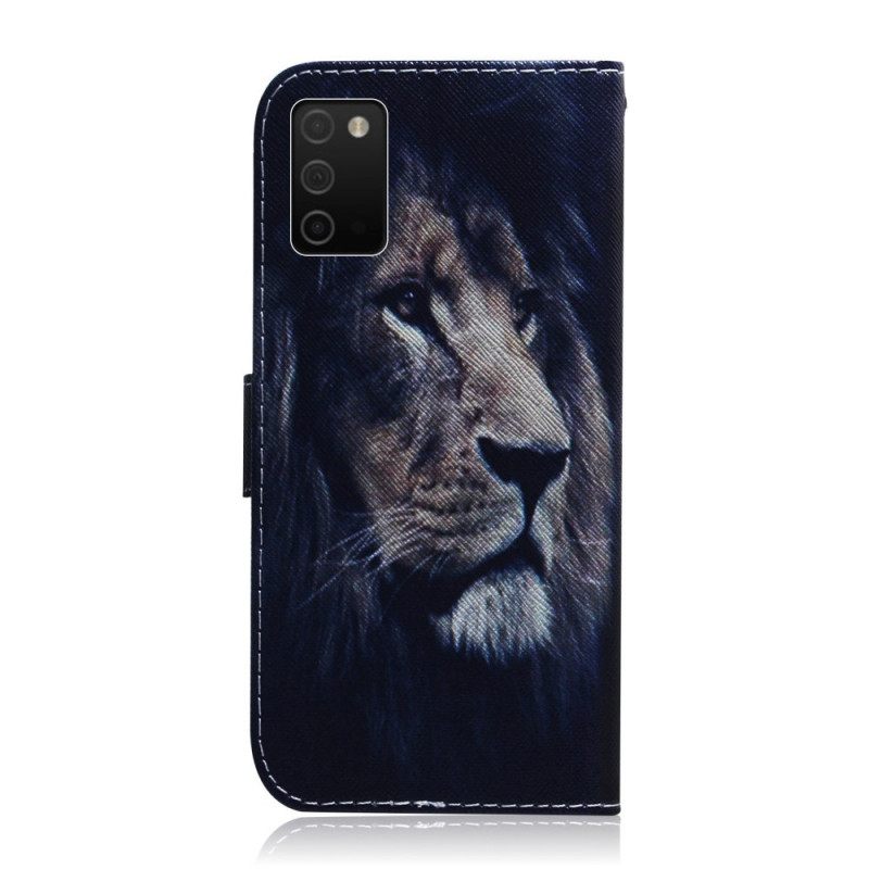 Kotelot Samsung Galaxy A03s Dreaming Lion