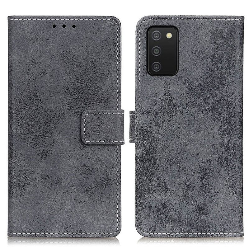 Kotelot Samsung Galaxy A03s Faux Leather Vintage