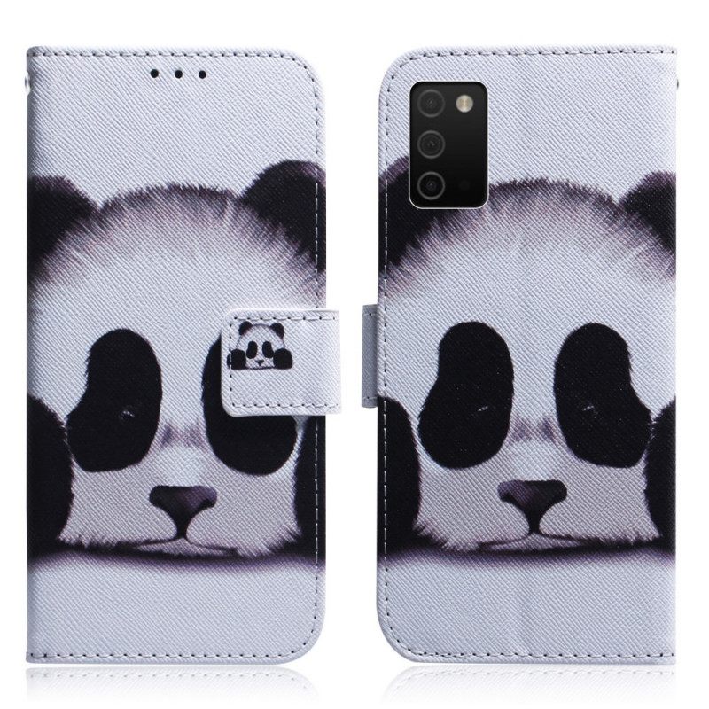 Kotelot Samsung Galaxy A03s Panda Kasvot