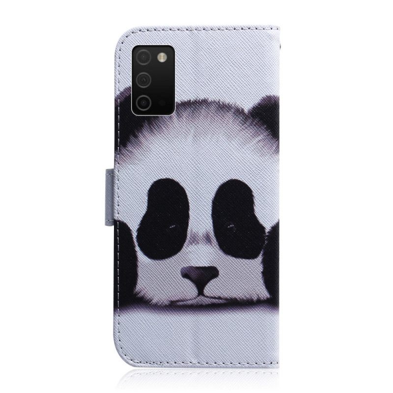 Kotelot Samsung Galaxy A03s Panda Kasvot