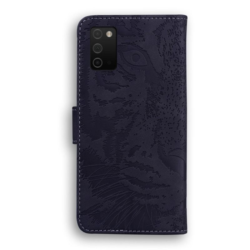 Kotelot Samsung Galaxy A03s Tiger Face Print