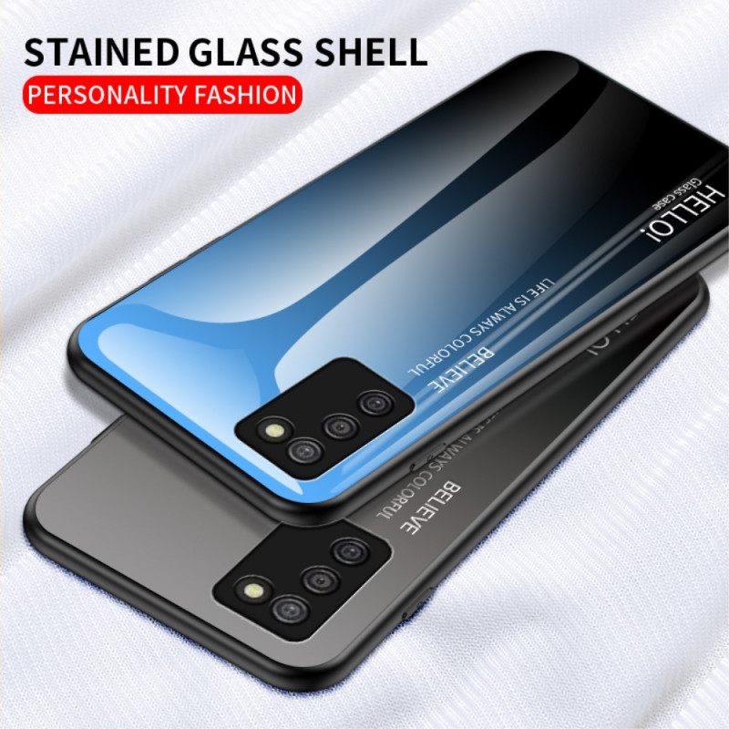 Kuori Samsung Galaxy A03s Tempered Glass Hei