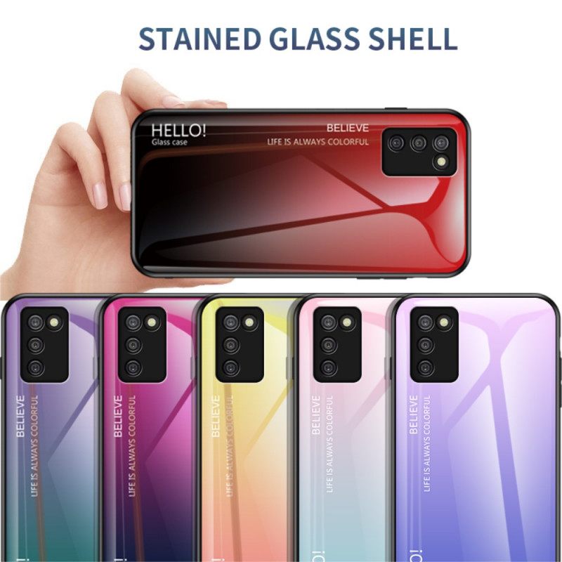 Kuori Samsung Galaxy A03s Tempered Glass Hei