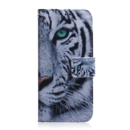 Nahkakotelo Samsung Galaxy A03s Tiger Face