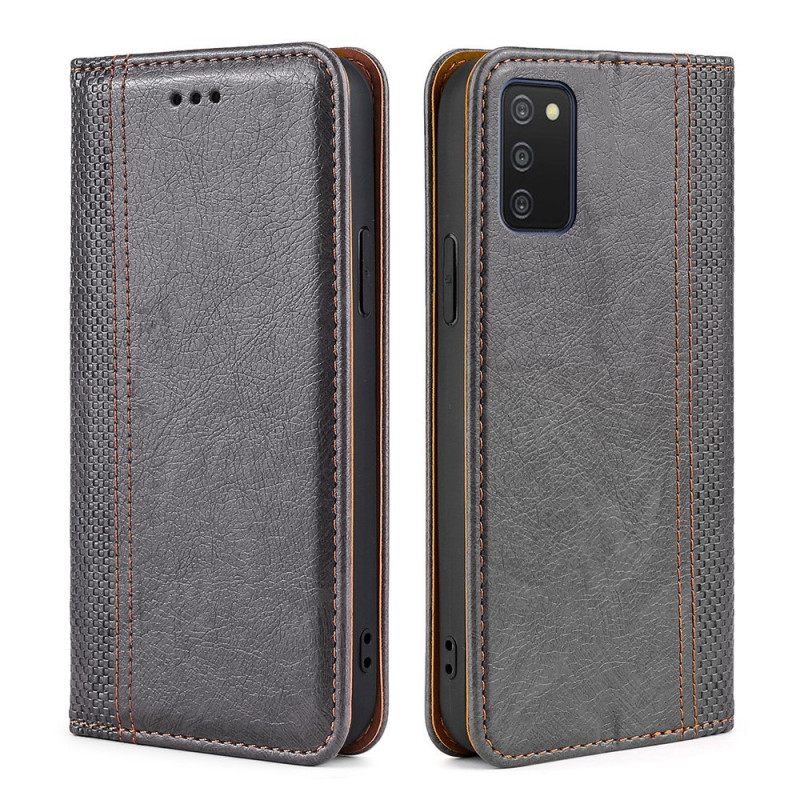 Puhelinkuoret Samsung Galaxy A03s Kotelot Flip Vintage Leather Style