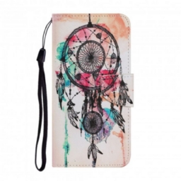 Flip Case Samsung Galaxy A22 4G Dream Catcher Vesiväri