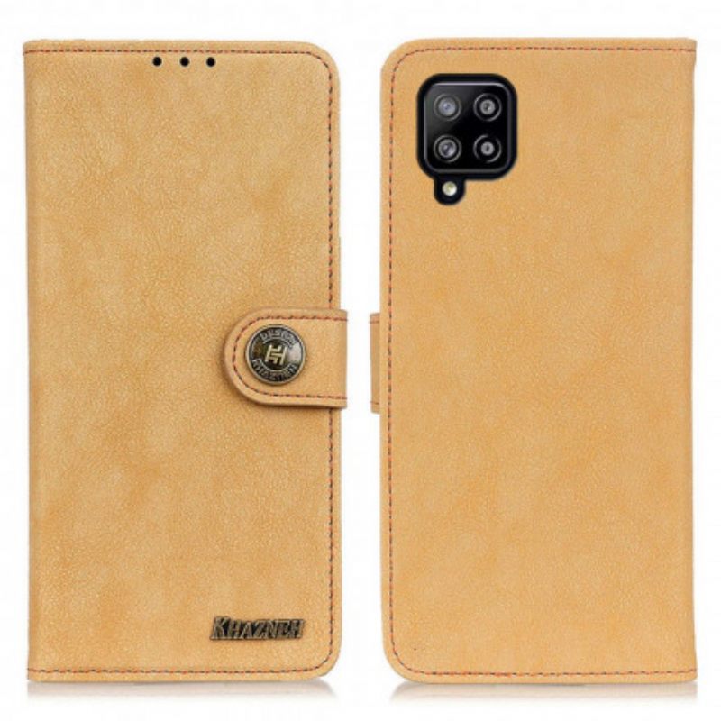 Flip Case Samsung Galaxy A22 4G Faux Leather Split Retro Khazneh