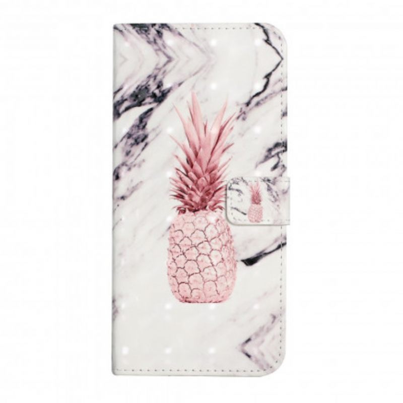 Flip Case Samsung Galaxy A22 4G Light Spot Ananas