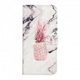 Flip Case Samsung Galaxy A22 4G Light Spot Ananas