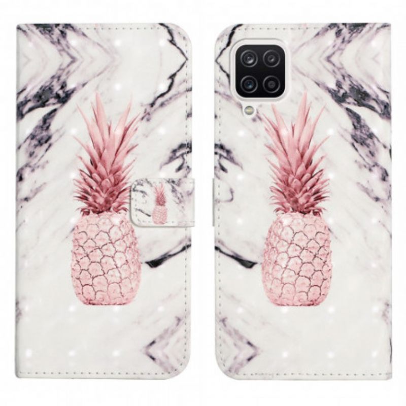 Flip Case Samsung Galaxy A22 4G Light Spot Ananas