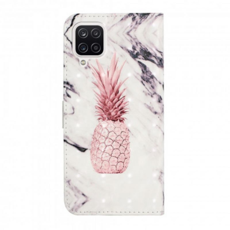 Flip Case Samsung Galaxy A22 4G Light Spot Ananas