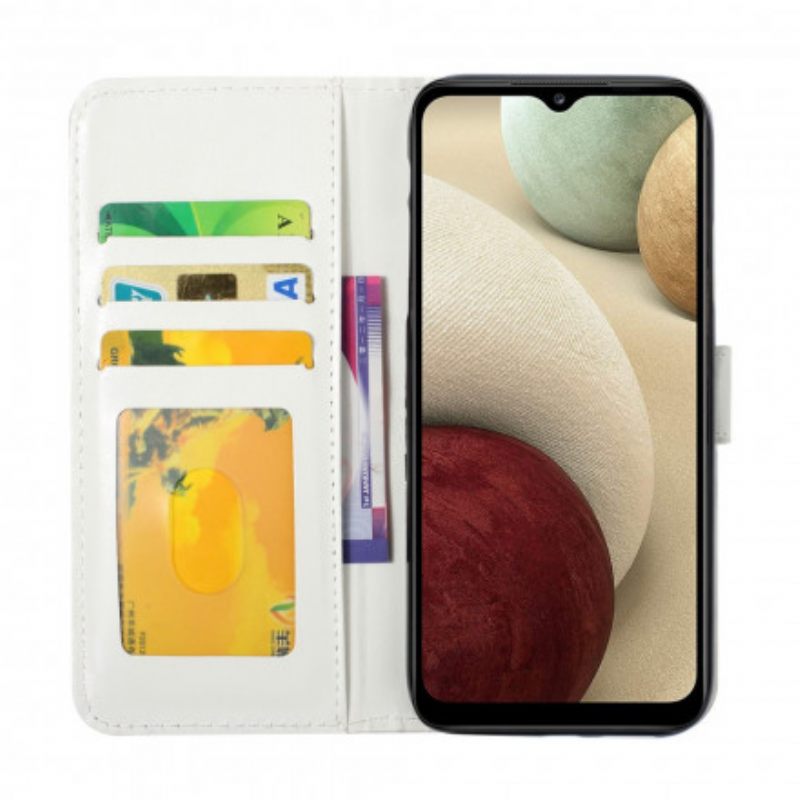 Flip Case Samsung Galaxy A22 4G Light Spot Ananas