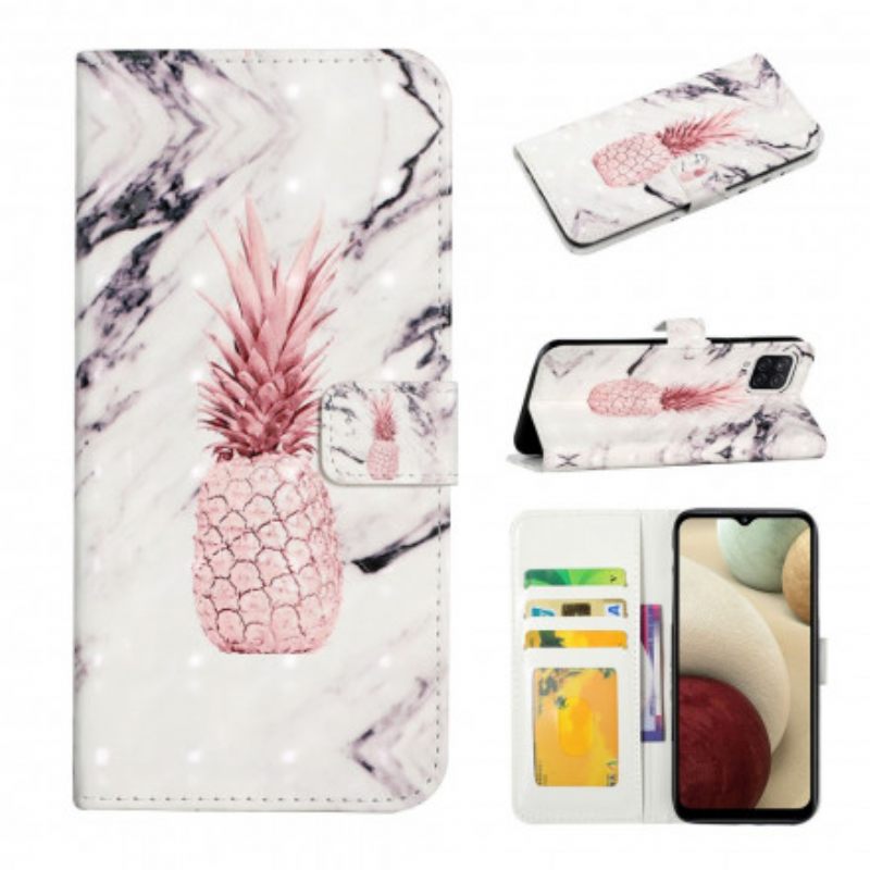 Flip Case Samsung Galaxy A22 4G Light Spot Ananas