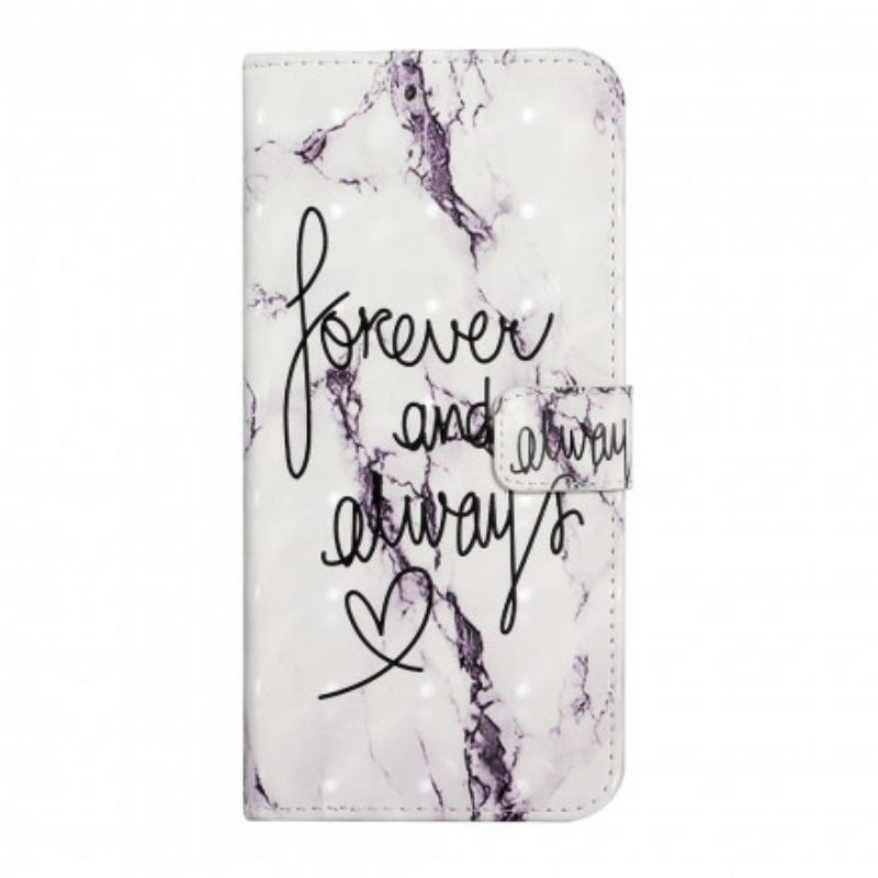 Flip Case Samsung Galaxy A22 4G Marble Forever & Always