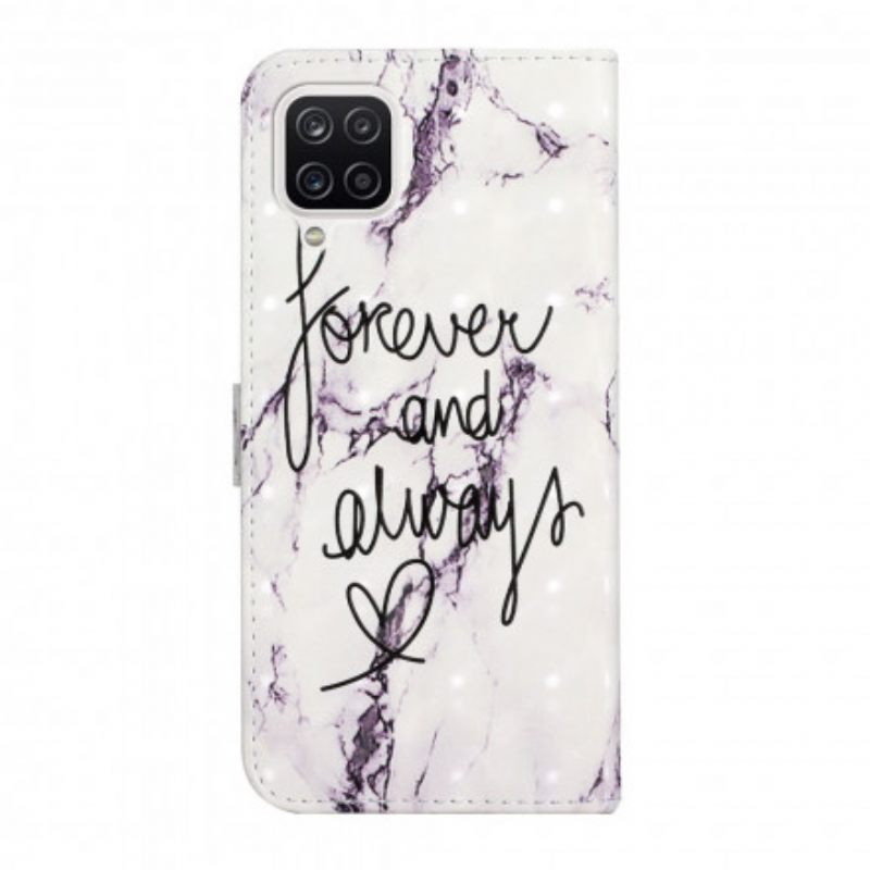 Flip Case Samsung Galaxy A22 4G Marble Forever & Always