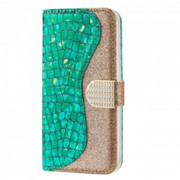 Kotelot Samsung Galaxy A22 4G Croco Diamonds