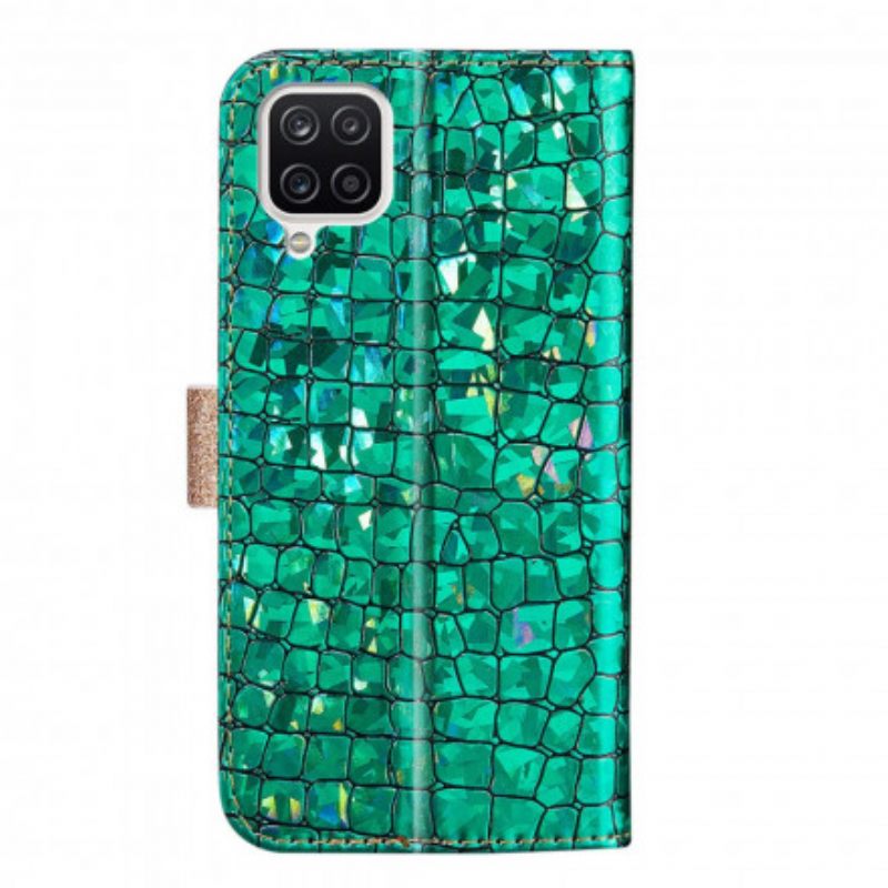 Kotelot Samsung Galaxy A22 4G Croco Diamonds