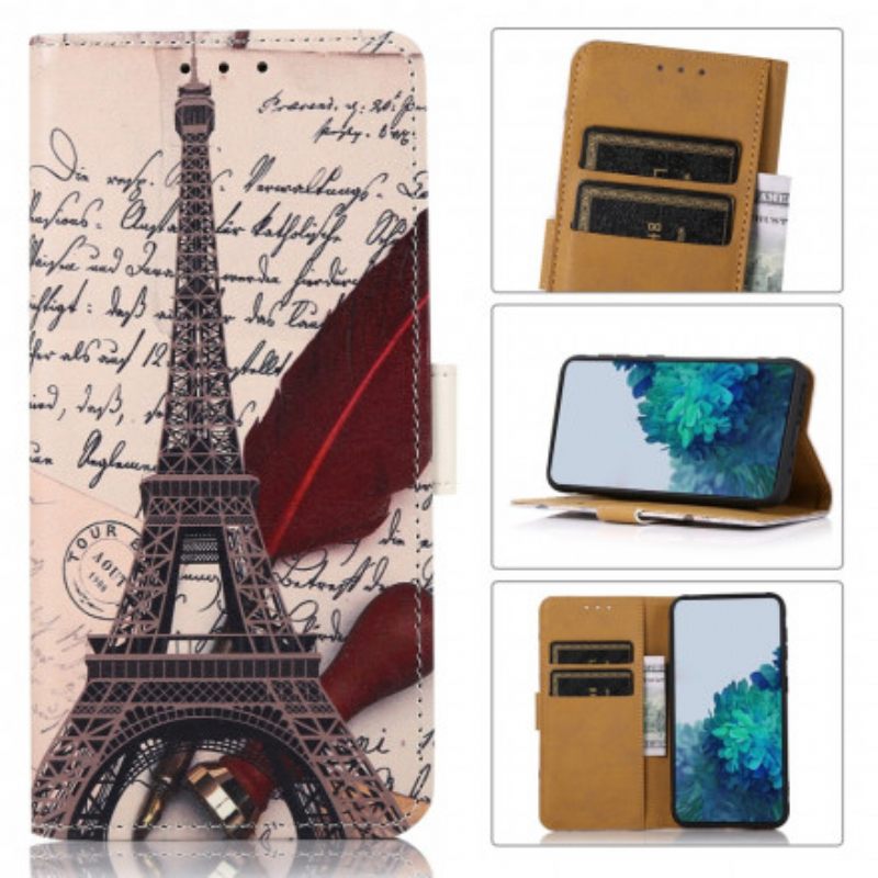 Kotelot Samsung Galaxy A22 4G Eiffel-torni