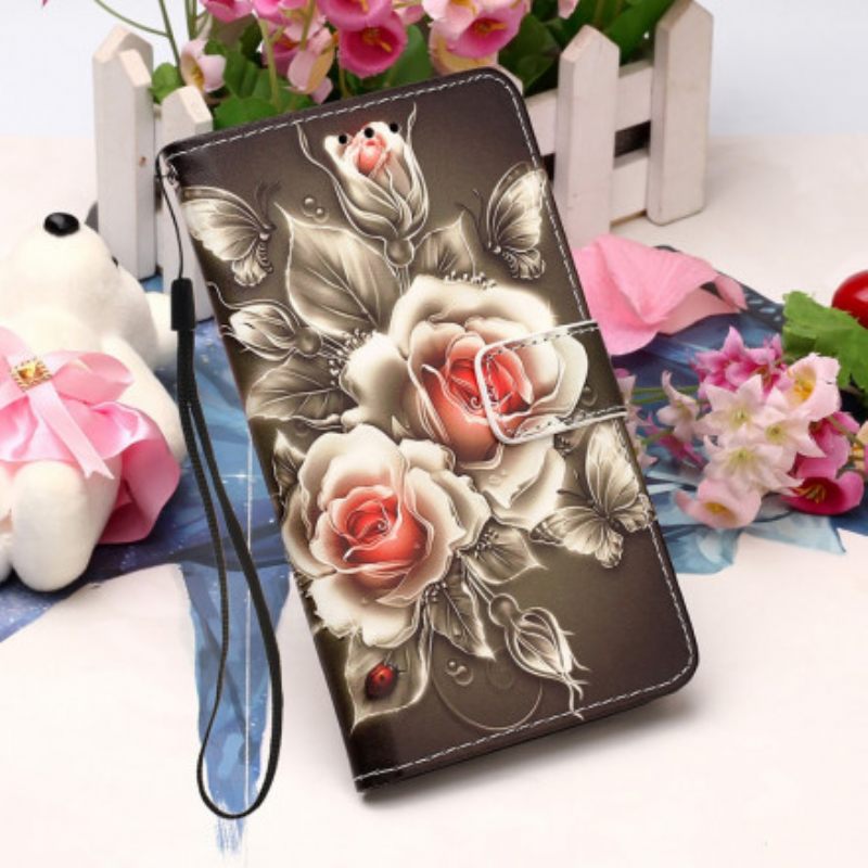 Kotelot Samsung Galaxy A22 4G Golden Roses