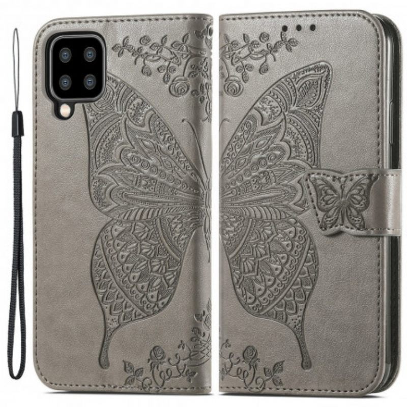 Kotelot Samsung Galaxy A22 4G Half Butterflies