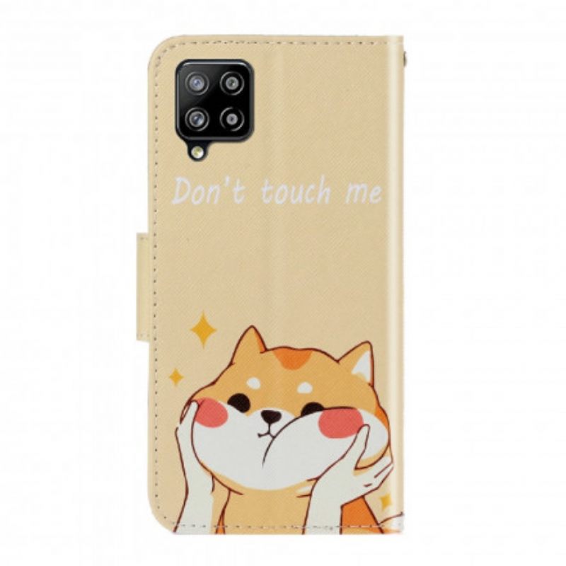 Kotelot Samsung Galaxy A22 4G Suojaketju Kuori Cat Don't Touch Me Strappy