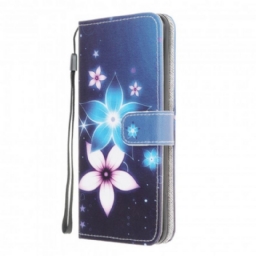 Kotelot Samsung Galaxy A22 4G Suojaketju Kuori Lunar Strap Flowers